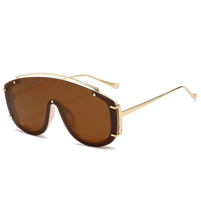 (6) PACK Wholesale Sunglasses 2023 - BulkSunglassesWholesale.com - Tea Frame Tea Lens