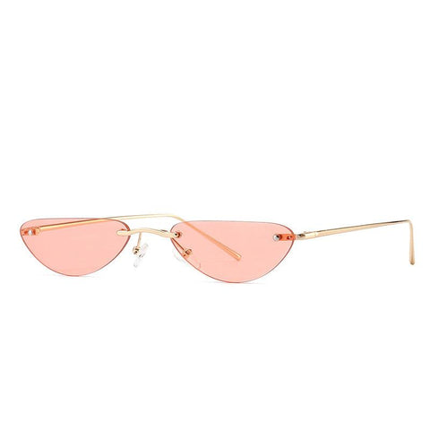 (6 PACK) Wholesale Sunglasses 2022 Rimless Cat Eye M221902 - Bulk Sunglasses Wholesale