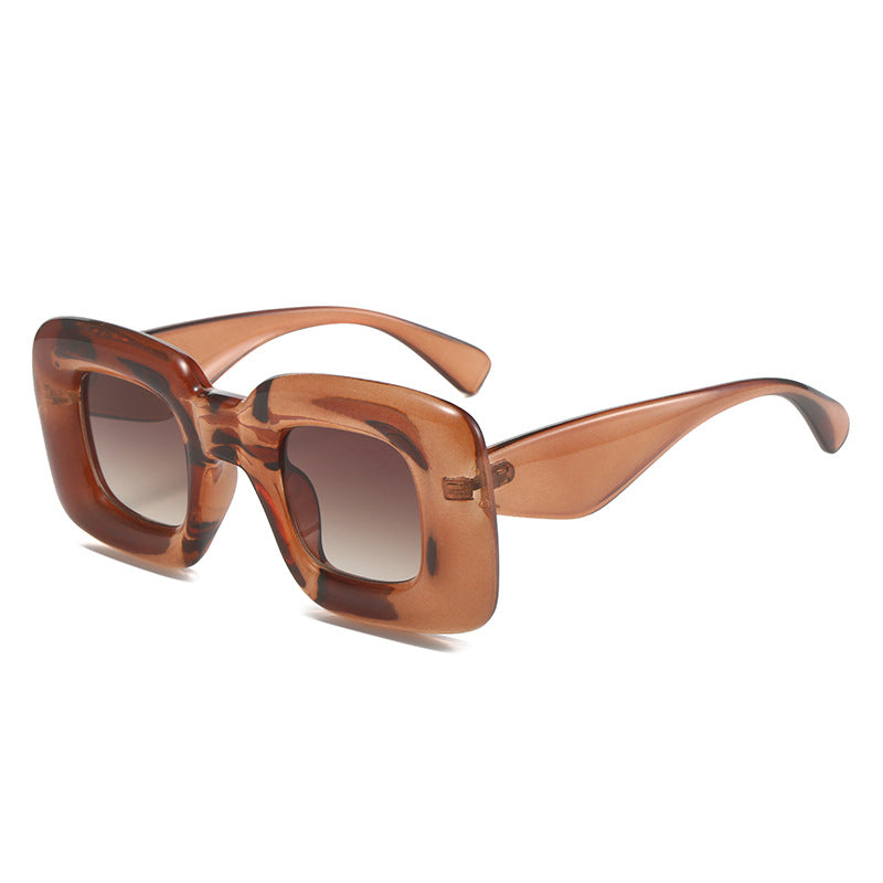 (6 PACK) Wholesale Sunglasses 2023 - BulkSunglassesWholesale.com - Tea Frame Tea Lens