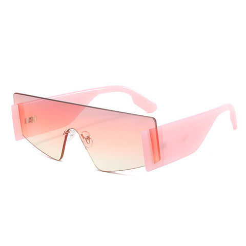 (6) PACK Wholesale Sunglasses 2023 - BulkSunglassesWholesale.com - Pink Frame Yellow Pink Lens