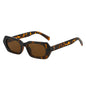 (6 PACK) Wholesale Sunglasses New Arrival Polygon Unique Fashion Women 2023 - BulkSunglassesWholesale.com - Leopard Print Frame Tea Lens