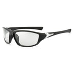 (12 PACK) Wholesale Sports Sunglasses Polarized Sport Fashion Unisex Outdoor Cycling 2024 - BulkSunglassesWholesale.com - Black Frame Photochromic Lens Black Temple