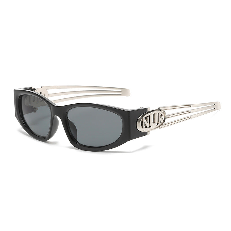 (6 PACK) Wholesale Sunglasses New Arrival Fashion Unique Hip Hop Trendy 2023 - BulkSunglassesWholesale.com - Black Frame Black Grey