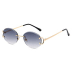 (6 PACK) Wholesale Sunglasses 2023 - BulkSunglassesWholesale.com - Gold Frame Gradient Black