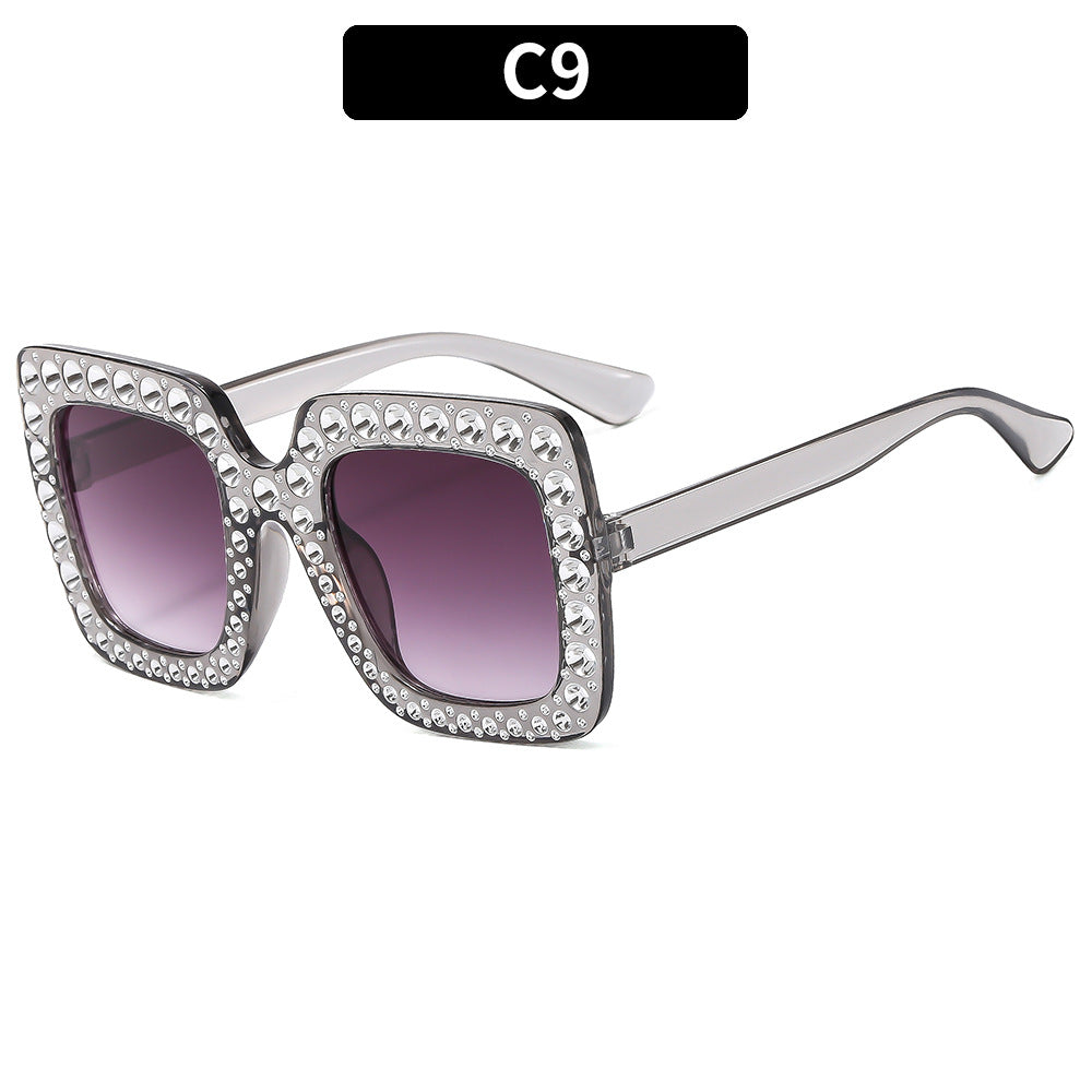 (6 PACK) Wholesale Sunglasses Kids Square Fashion 2023 - BulkSunglassesWholesale.com - Clear Grey Frame Gradient Black Lens