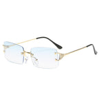 (6 PACK) Rimless Wholesale Sunglasses 2022 M520104 - Bulk Sunglasses Wholesale