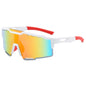 (12 PACK) Wholesale Sports Sunglasses New Arrival Sport Outdoor Fashion Cycling 2023 - BulkSunglassesWholesale.com - White Frame Red Mirrored