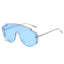 (6) PACK Wholesale Sunglasses 2023 - BulkSunglassesWholesale.com - Blue Frame Blue Lens
