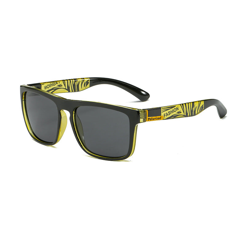 (12 PACK) Wholesale Sunglasses 2023 - BulkSunglassesWholesale.com - Clear Yellow Frame Black Lens