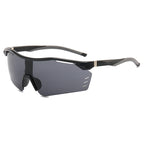 (12 PACK) Wholesale Sports Sunglasses New Arrival Cycling Women Outdoor Sport Unique Fashion Windproof 2023 - BulkSunglassesWholesale.com - Black Frame Black Lens