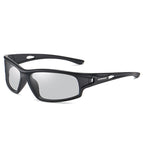(6 PACK) Wholesale Sports Sunglasses New Arrival Cycling Sport Polarized Men Night Vision 2023 - BulkSunglassesWholesale.com - Black Frame Photochromic Lens