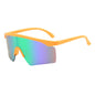 (12 PACK) Wholesale Sports Sunglasses New Arrival Sport Outdoor Unique Kids Cycling 2023 - BulkSunglassesWholesale.com - Orange Frame Green Mirrored
