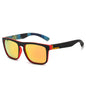 (12 PACK) Wholesale Sunglasses Vintage Cycling Polarized 2024 - BulkSunglassesWholesale.com - Matt Red Frame Red Mirrored ( Blue Temple )