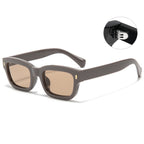 (6 PACK) Wholesale Sunglasses Vintage Rivet Small Women 2023 - BulkSunglassesWholesale.com - Frame Tea