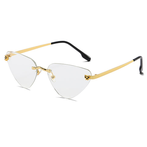 (6 PACK) Wholesale Sunglasses 2023 - BulkSunglassesWholesale.com - Gold Frame White