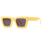 (6 PACK) Wholesale Sunglasses Openwork Square 2022 M221903 - Bulk Sunglasses Wholesale