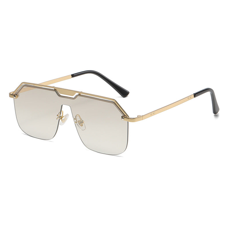(6 PACK) Wholesale Sunglasses 2023 - BulkSunglassesWholesale.com - Gold Frame White