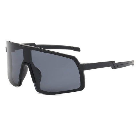 (12 PACK) Wholesale Sports Sunglasses Outdoor Kids Sport Unique Windproof New Arrival Fashion Cycling 2023 - BulkSunglassesWholesale.com - Black Frame Black Lens