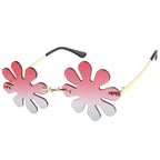 (6 PACK) Wholesale Party Sunglasses Snowflake Flower 2023 M830102 - Bulk Sunglasses Wholesale