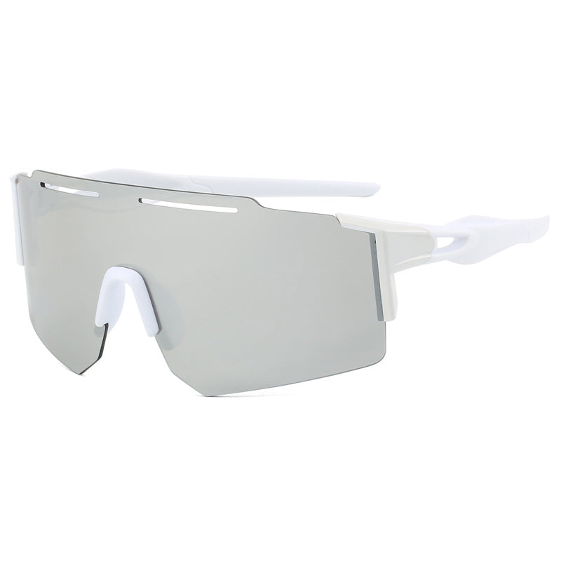 (12 PACK) Wholesale Sports Sunglasses Kids Cycling New Arrival Sport 2024 - BulkSunglassesWholesale.com - White Frame Mirrored