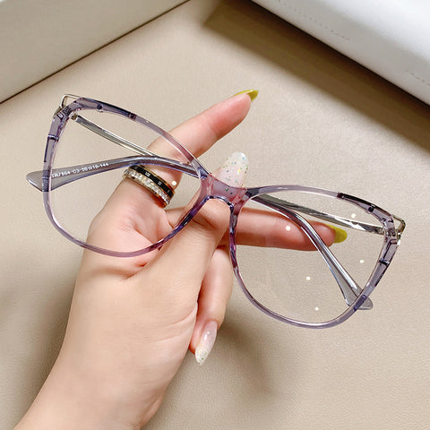 (6 PACK) Wholesale Eyeglasses Frames 2023 - BulkSunglassesWholesale.com - Clear Purple