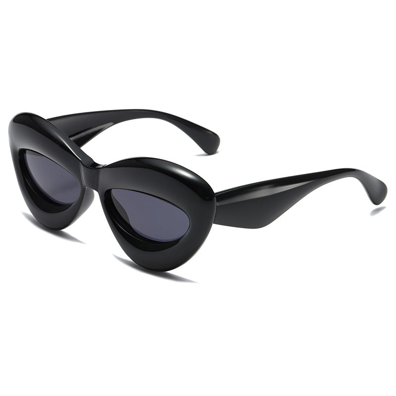 (12 PACK) Wholesale Sunglasses 2023 - BulkSunglassesWholesale.com - Shiny Black Grey