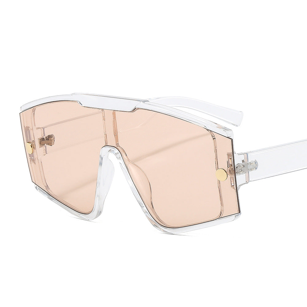 (6) PACK Wholesale Sunglasses 2023 - BulkSunglassesWholesale.com - Transparent Frame Champagne Lens