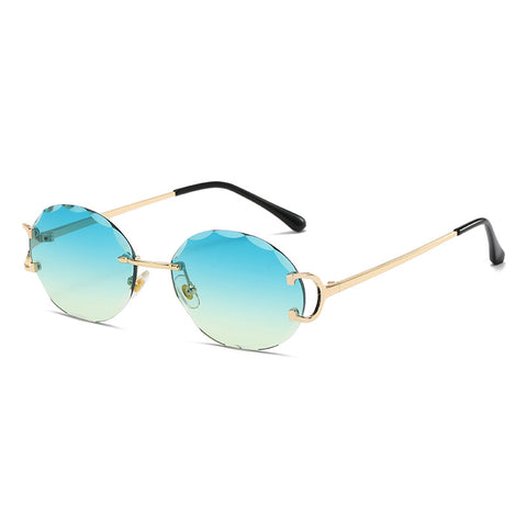 (6 PACK) Wholesale Sunglasses 2023 - BulkSunglassesWholesale.com - Gold Frame Green Yellow